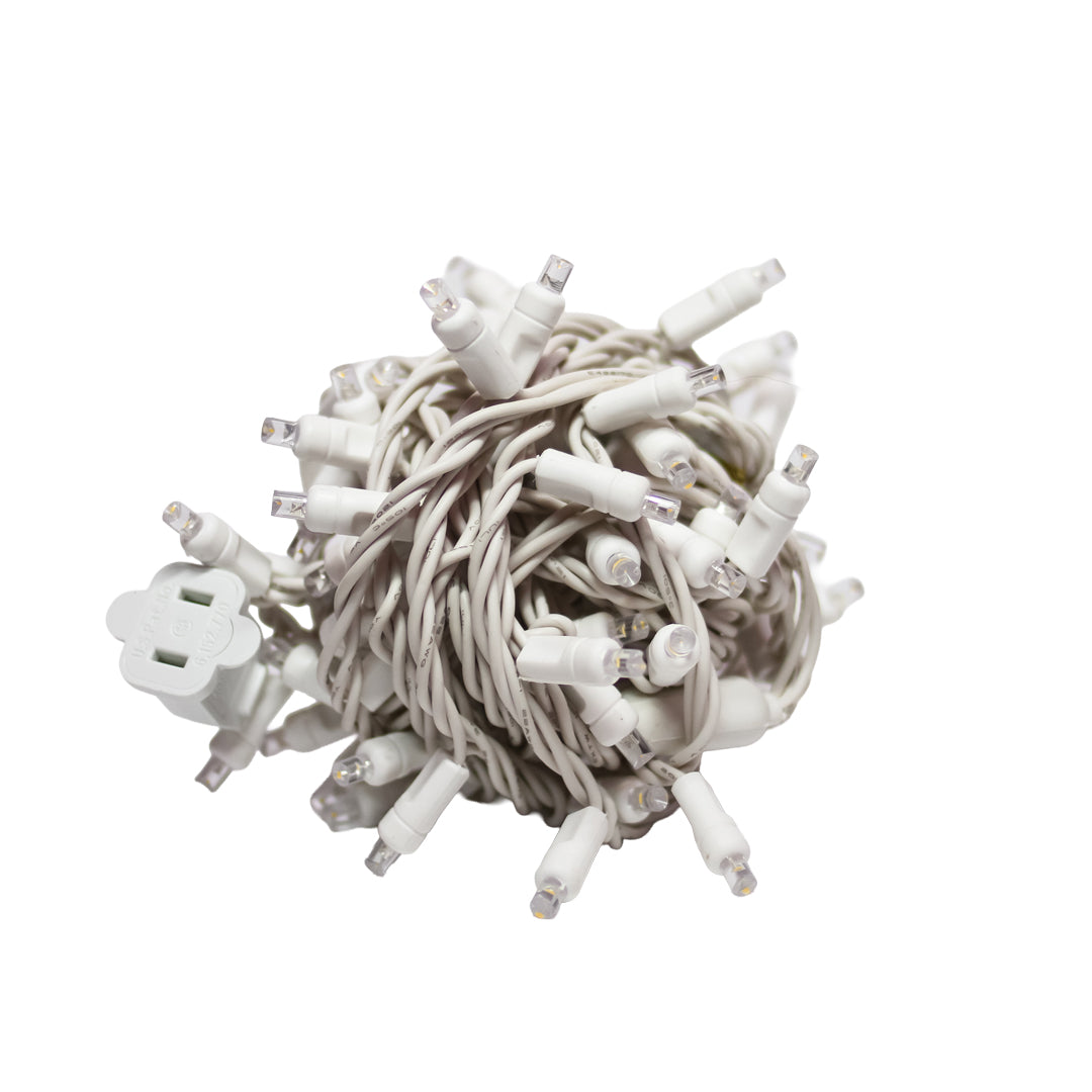 Holidynamics 70L 5MM LED Mini Lights, Warm White, 3" Spacing — Pack of 24