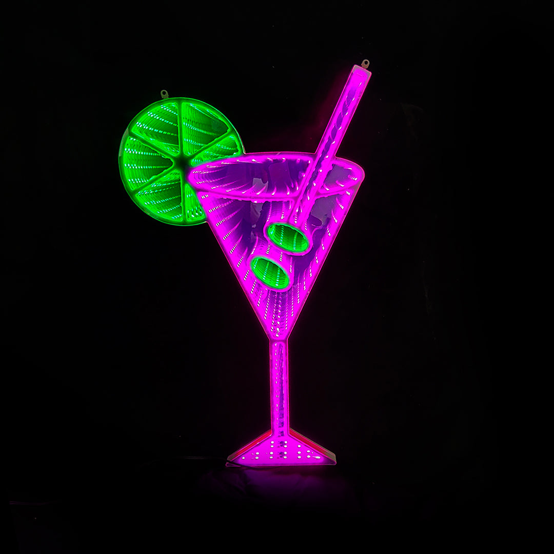 Holidynamics 2D Lighted Cocktail Glasses
