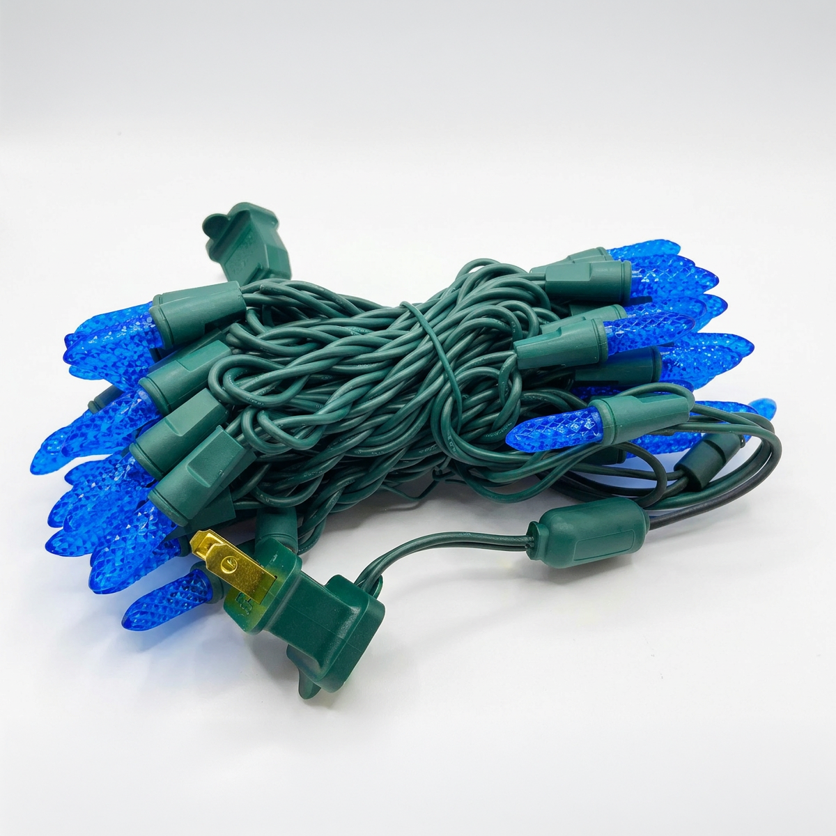 Holidynamics M8 & T5 LED Light Sets, Green Wire, 4" Spacing — Case Packs
