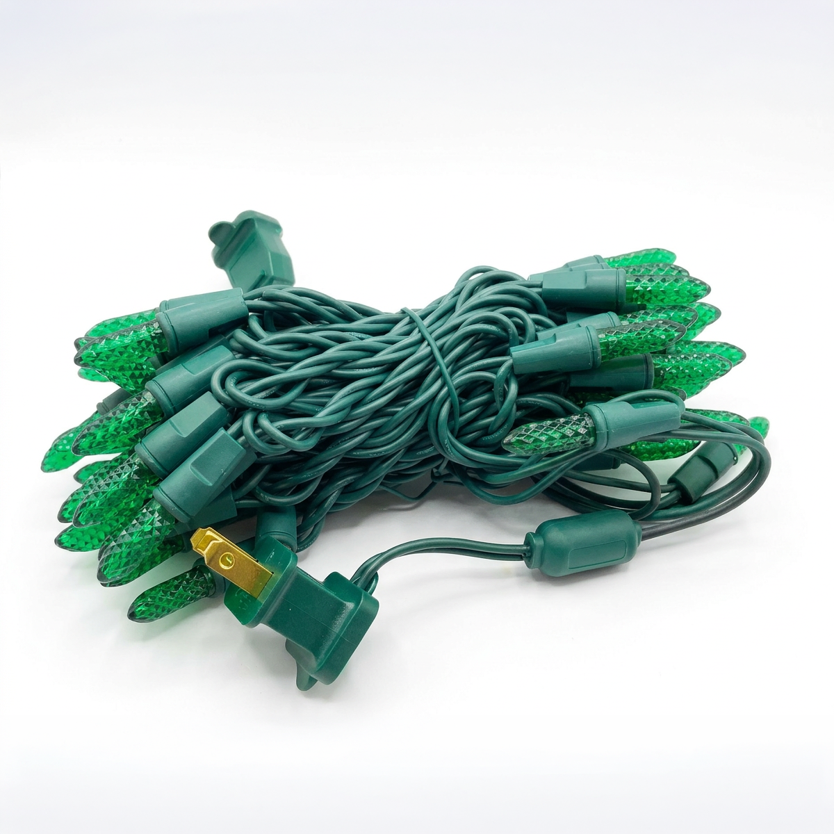 Holidynamics M8 & T5 LED Light Sets, Green Wire, 4" Spacing — Case Packs
