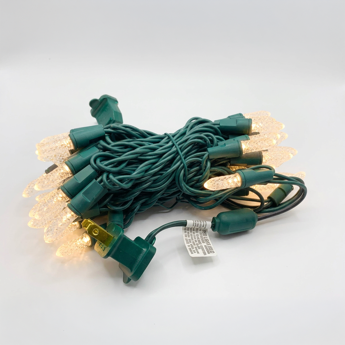 Holidynamics M8 & T5 LED Light Sets, Green Wire, 4" Spacing — Case Packs
