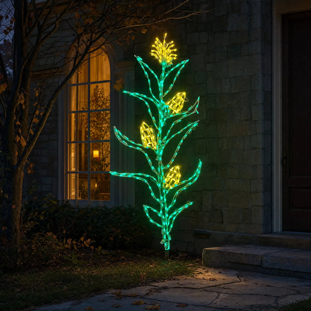 Holidynamics Lighted Halloween Pumpkins & Scarecrows