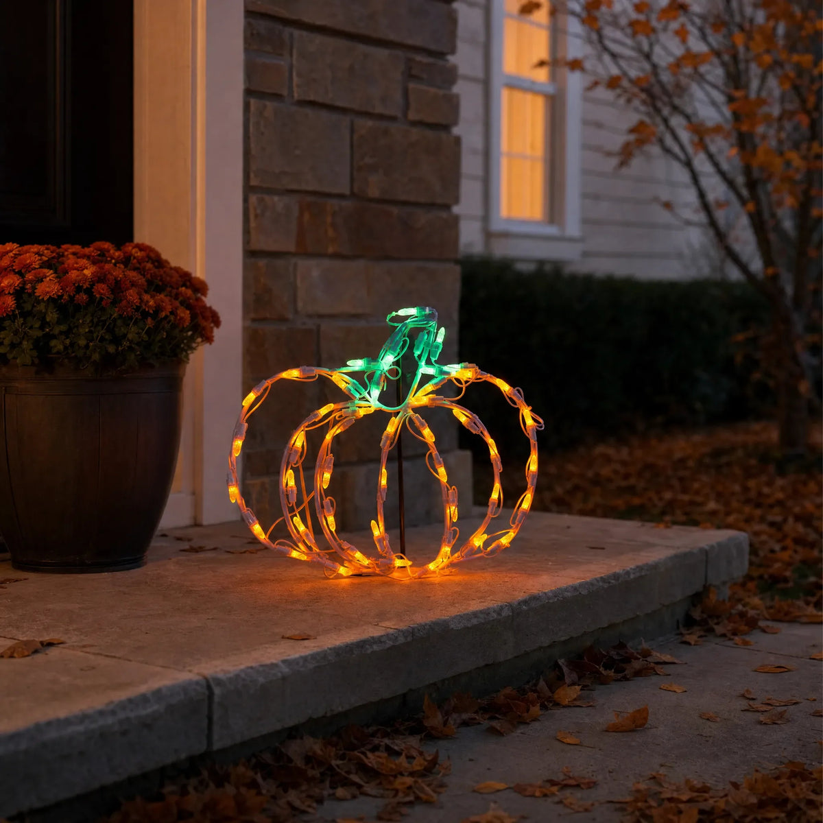 Holidynamics Lighted Halloween Pumpkins & Scarecrows