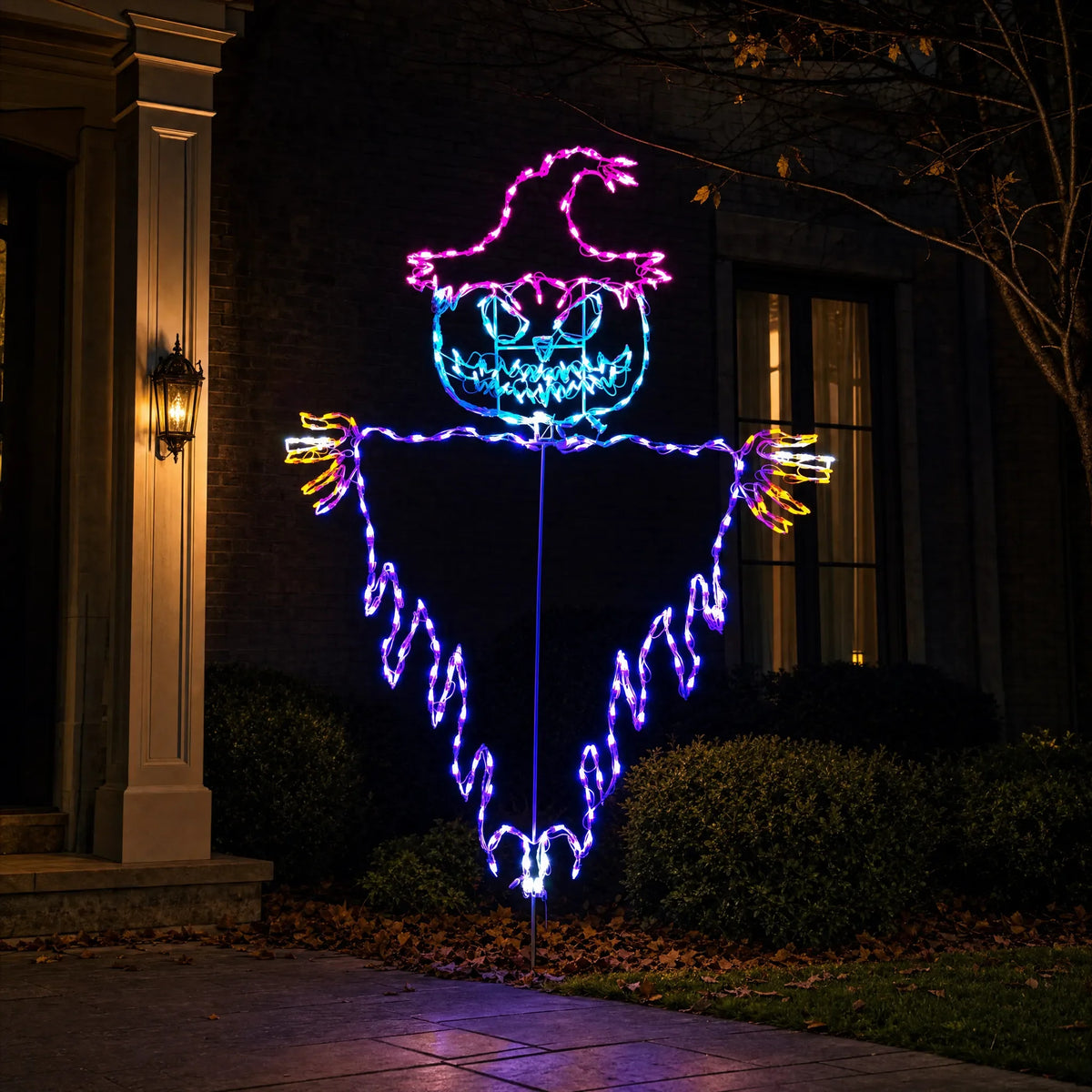 Holidynamics Lighted Halloween Pumpkins & Scarecrows