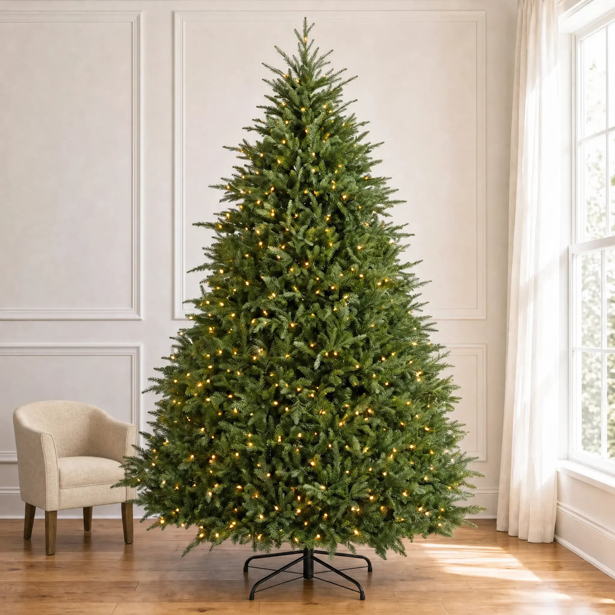 Holidynamics Dynamic RGBWW Pre-Lit Christmas Tree — Fraser Pine — full / 7.5'