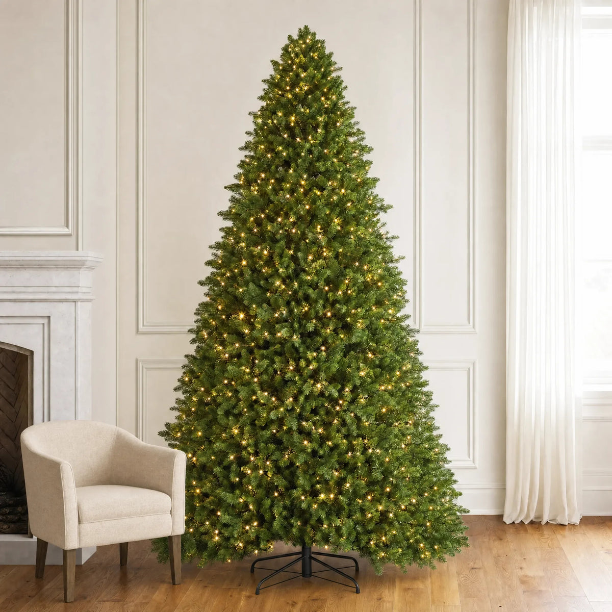 Holidynamics Dynamic RGBWW Pre-Lit Christmas Tree — Noble — full / 7.5'