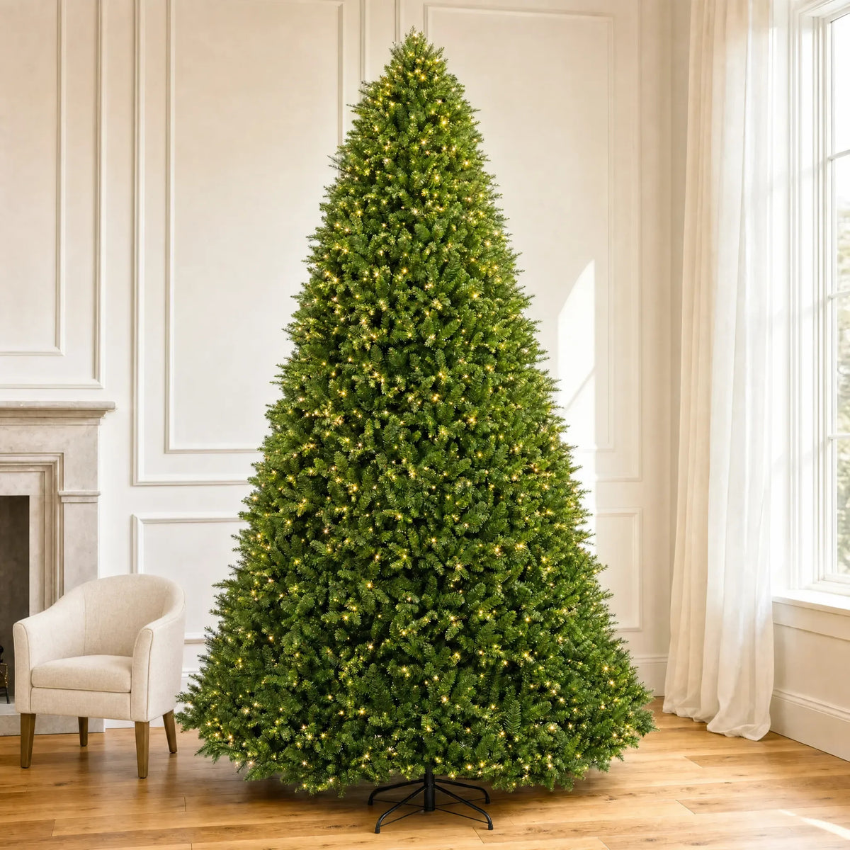 Holidynamics Dynamic RGBWW Pre-Lit Christmas Tree — Noble — full / 9'