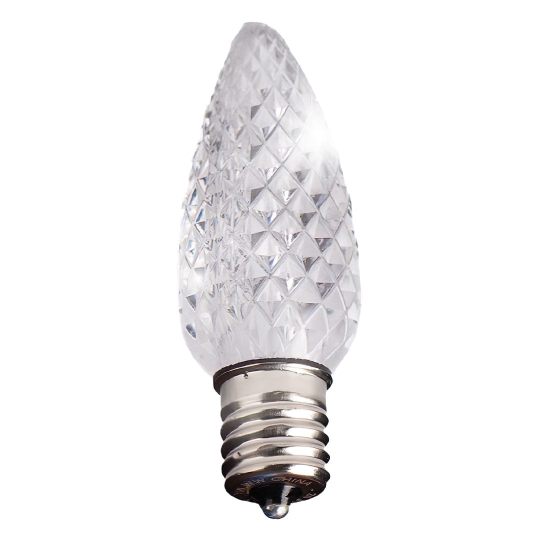 Holidynamics C9 LED Twinkle Bulbs, Transparent Faceted — Case of 500