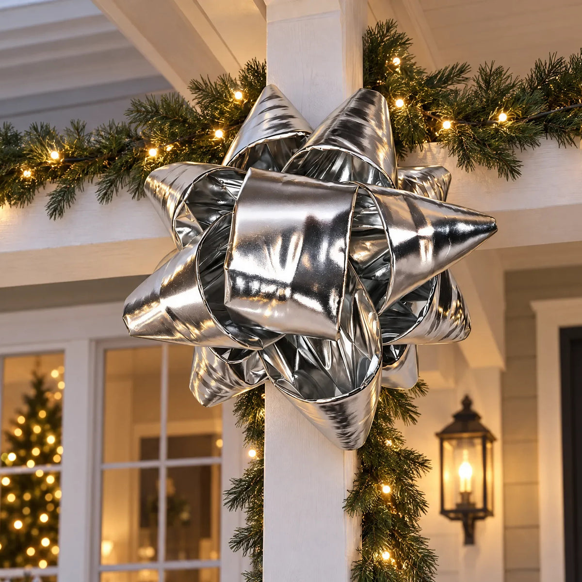 Holidynamics 18" Star Bow — Silver