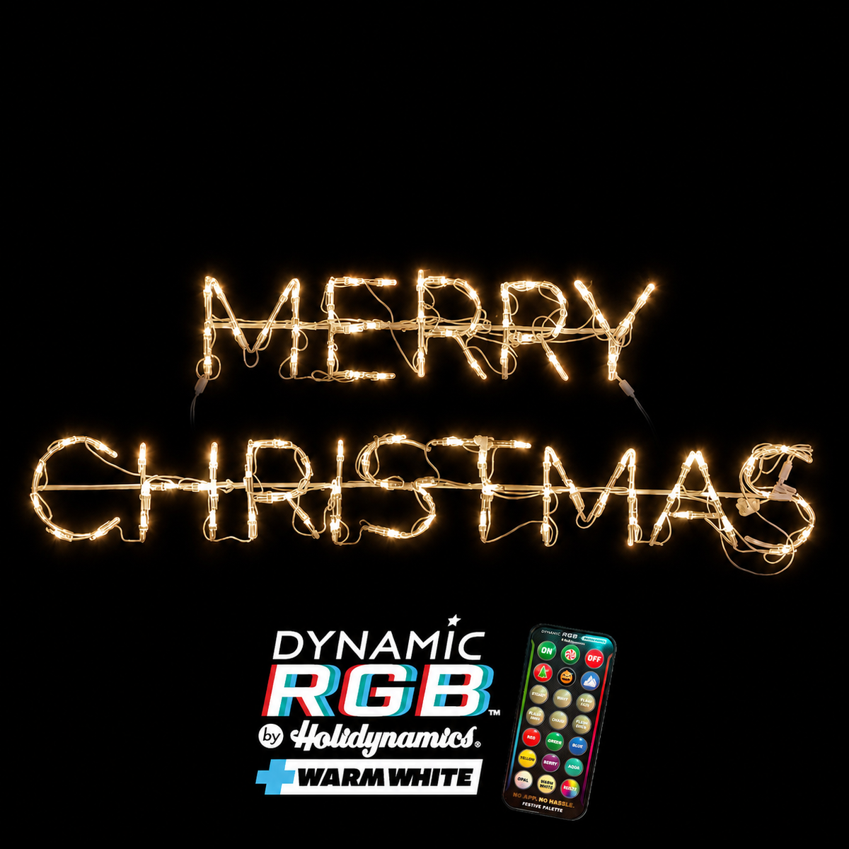 Holidynamics Dynamic RGBWW Lighted Signs