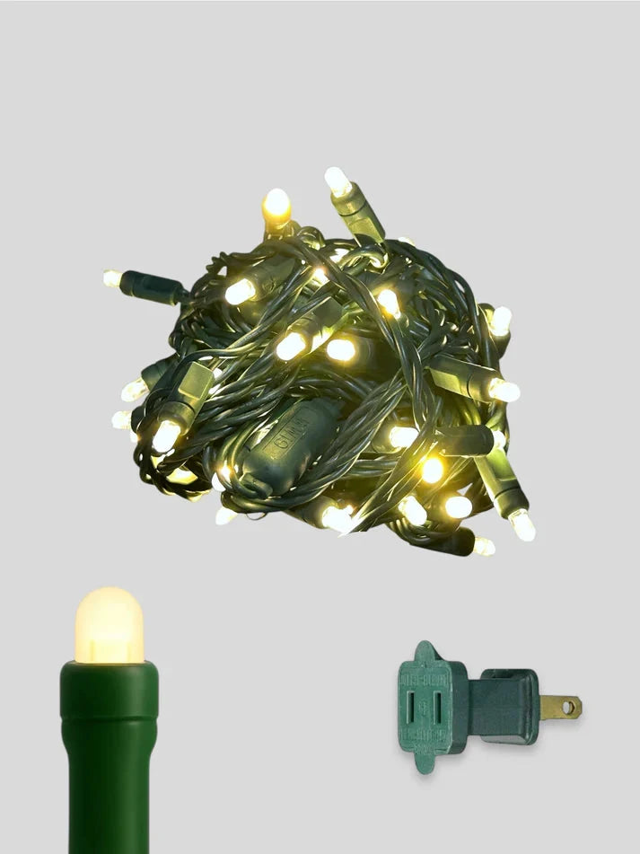 50L 6" Convex Twinkle Mini Christmas Lights Lights - Warm White Twinkle (2800-3200k)