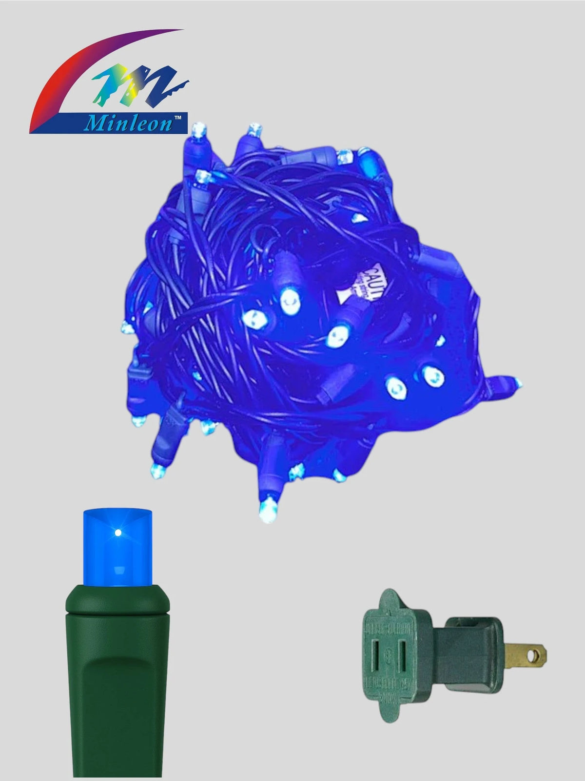 Minleon 50L 6" Spacing Concave LED Mini Lights(Ball) - Blue