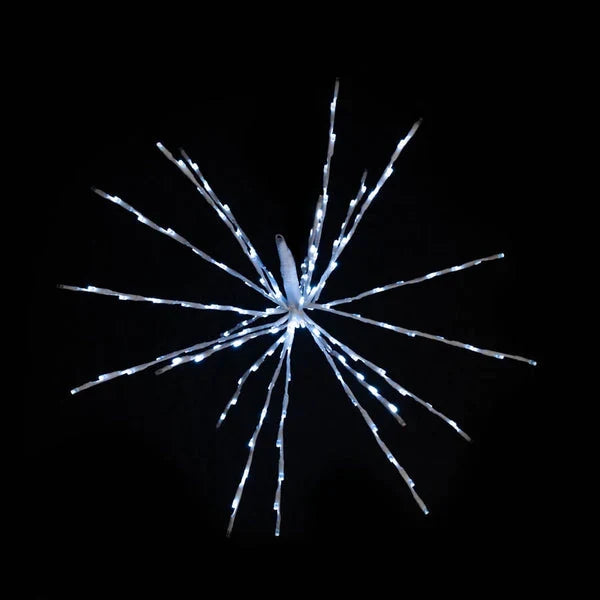 12 inch white-branch Spritzer with 64 cool white LED lights