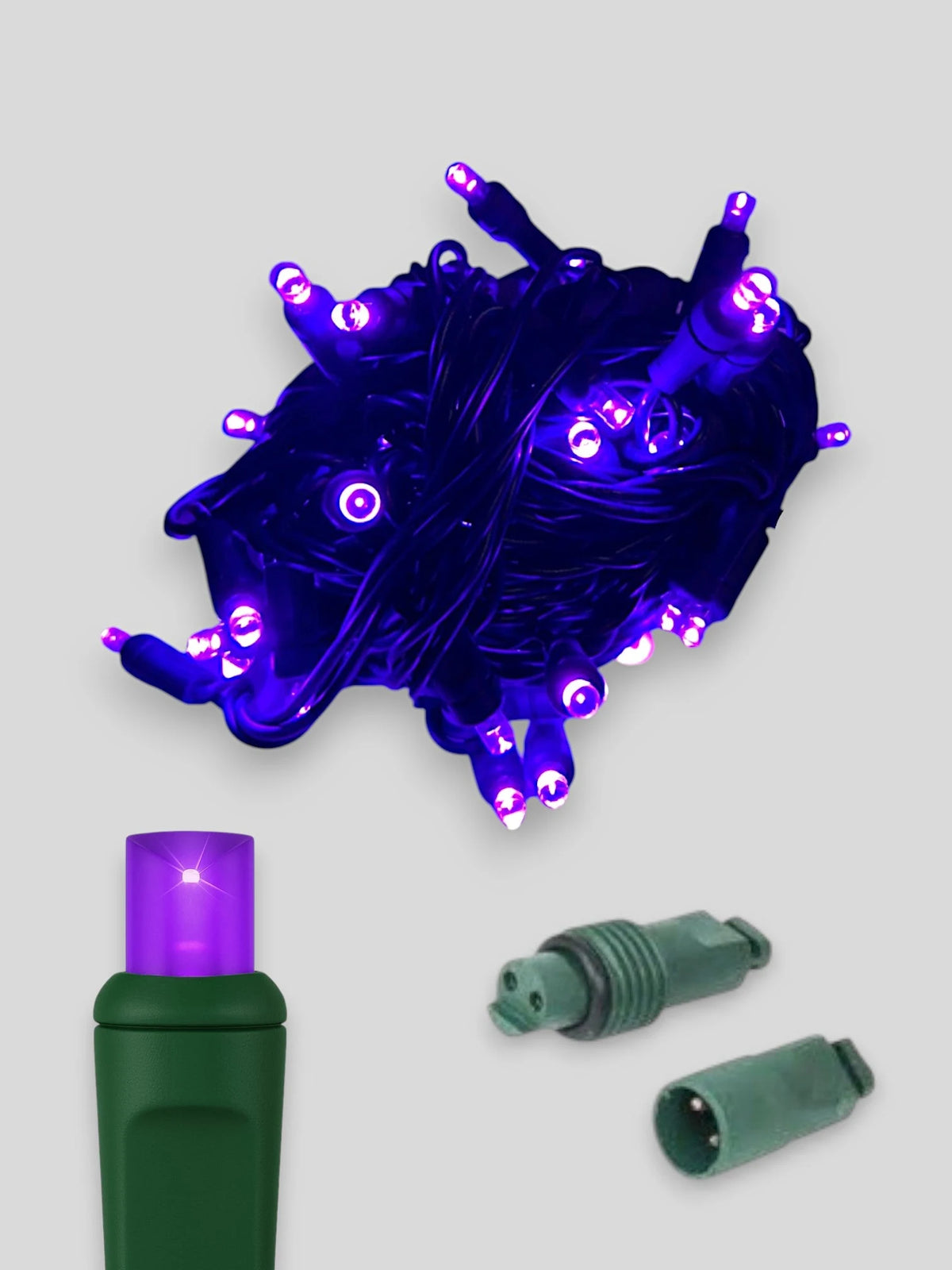 50L Coaxial Concave LED Mini Christmas Lights - Purple