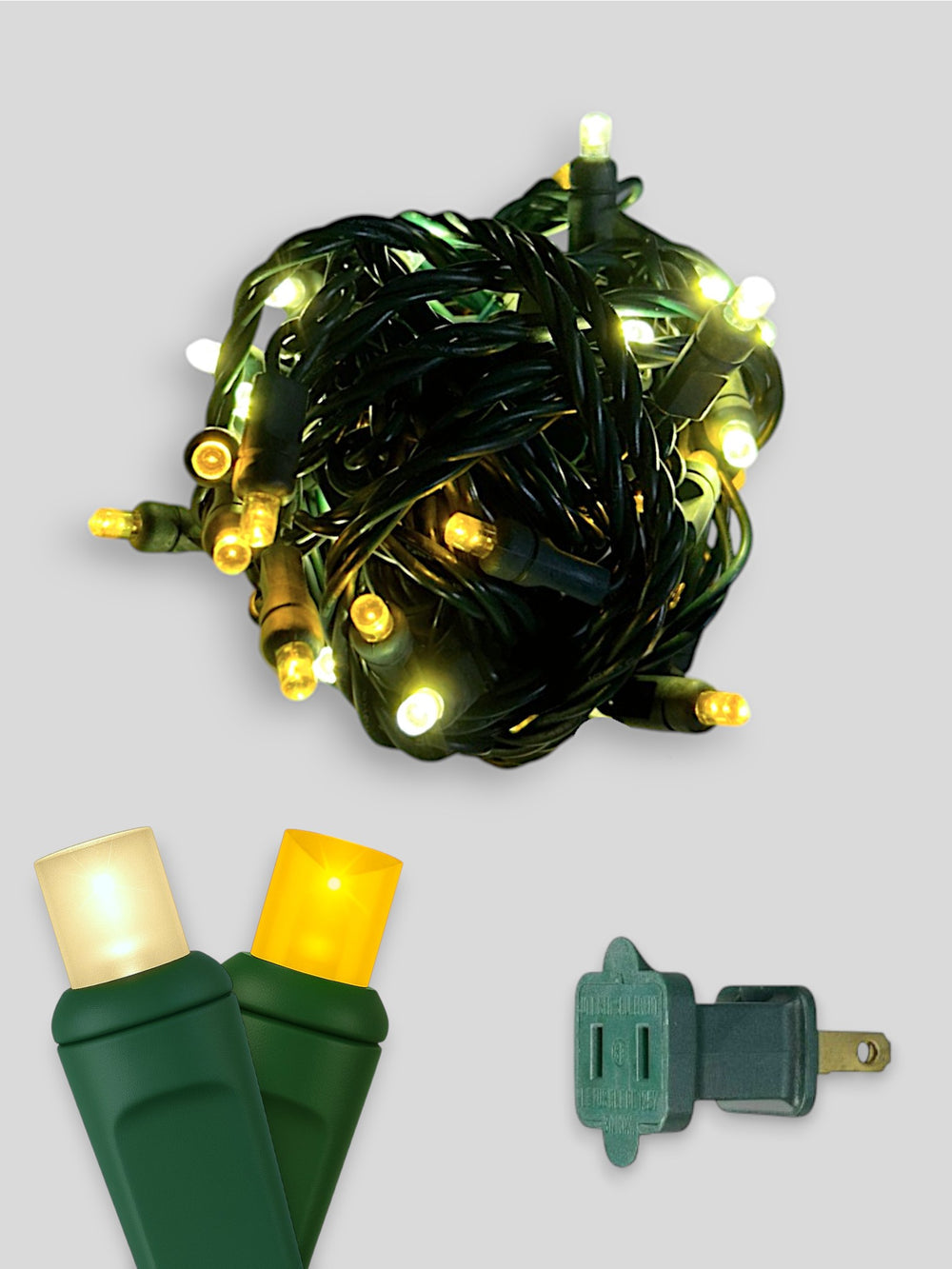 50L 6 inch spacing concave LED mini Christmas lights - Elegance Warm White Yellow