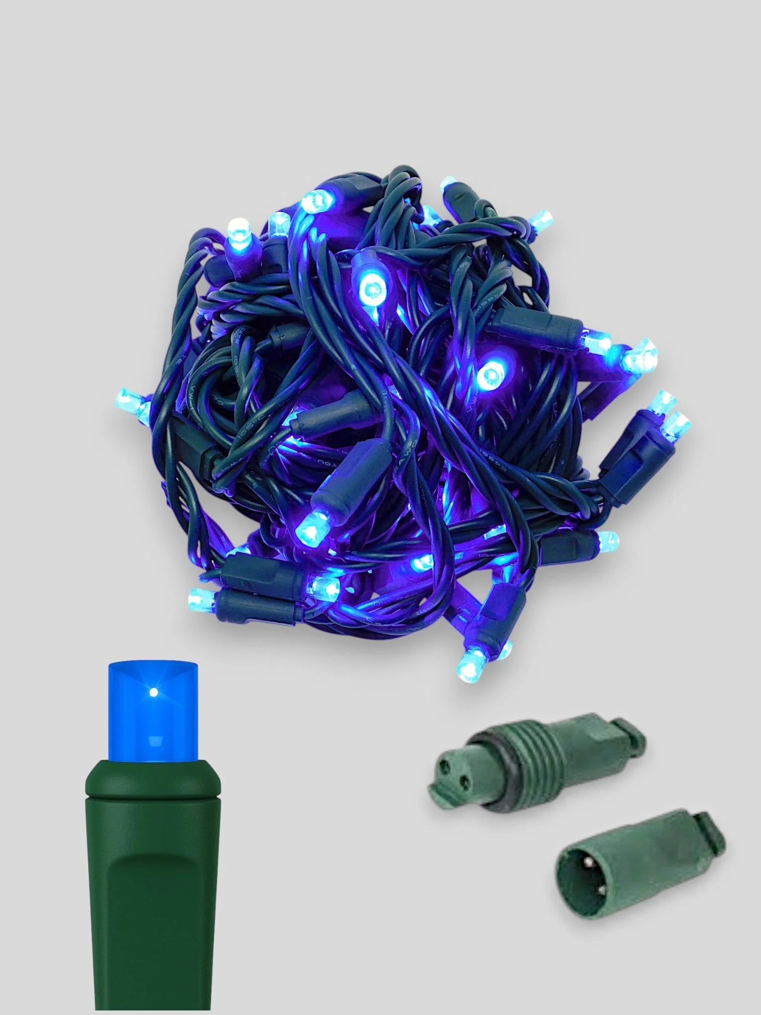 50L coaxial concave LED mini Christmas lights