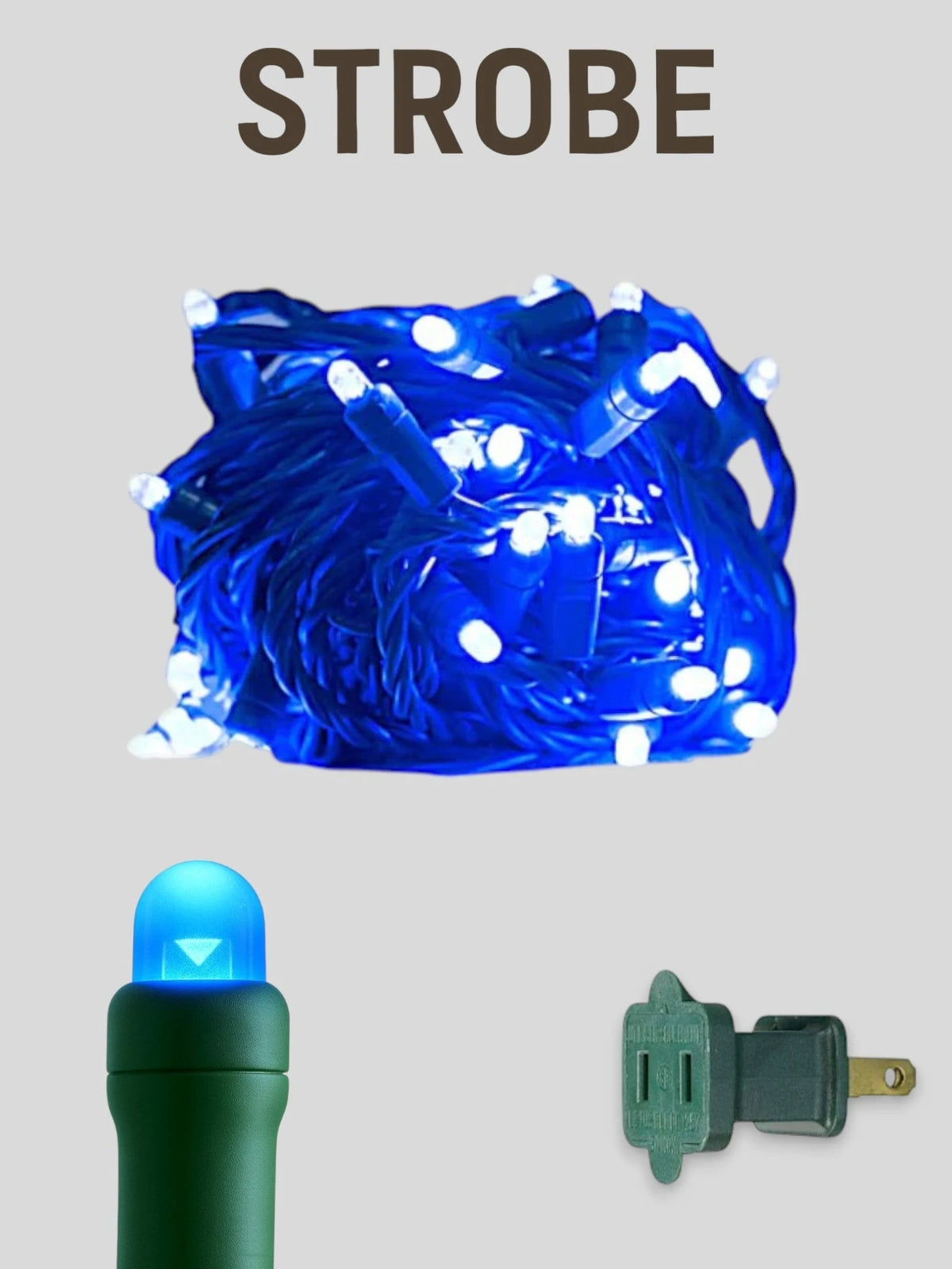 Convex 50L 6" Spacing Strobe Mini Lights - blue