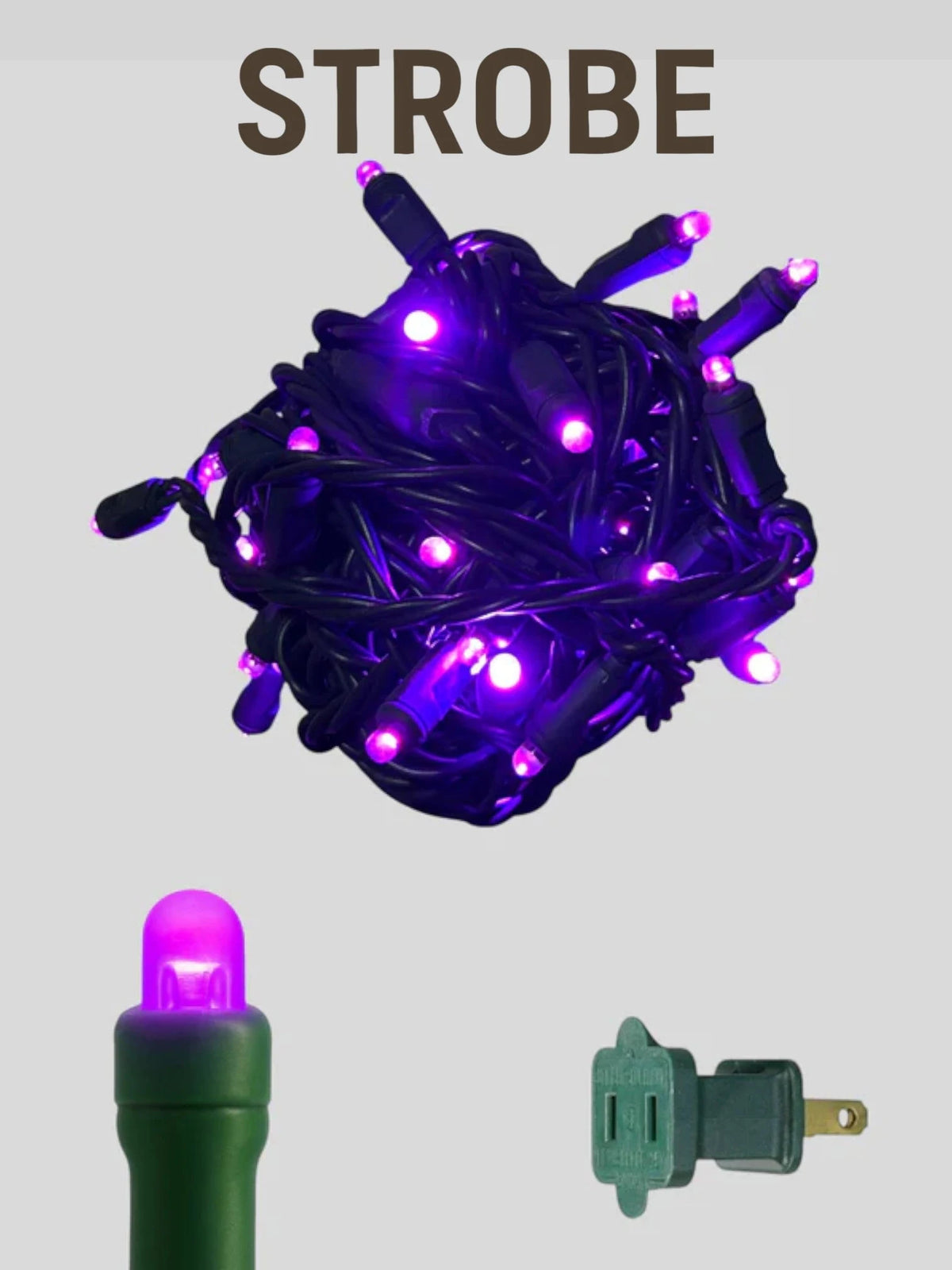 Convex 50L 6" Spacing Strobe Mini Lights - purple