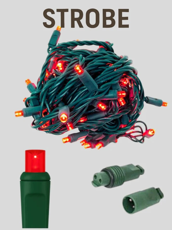Coaxial Water Tight 70L 4" Spacing Strobe Mini Lights - red