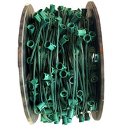 Spool of green C9 socket wire