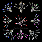 C9 LED Glitzer W/White Base