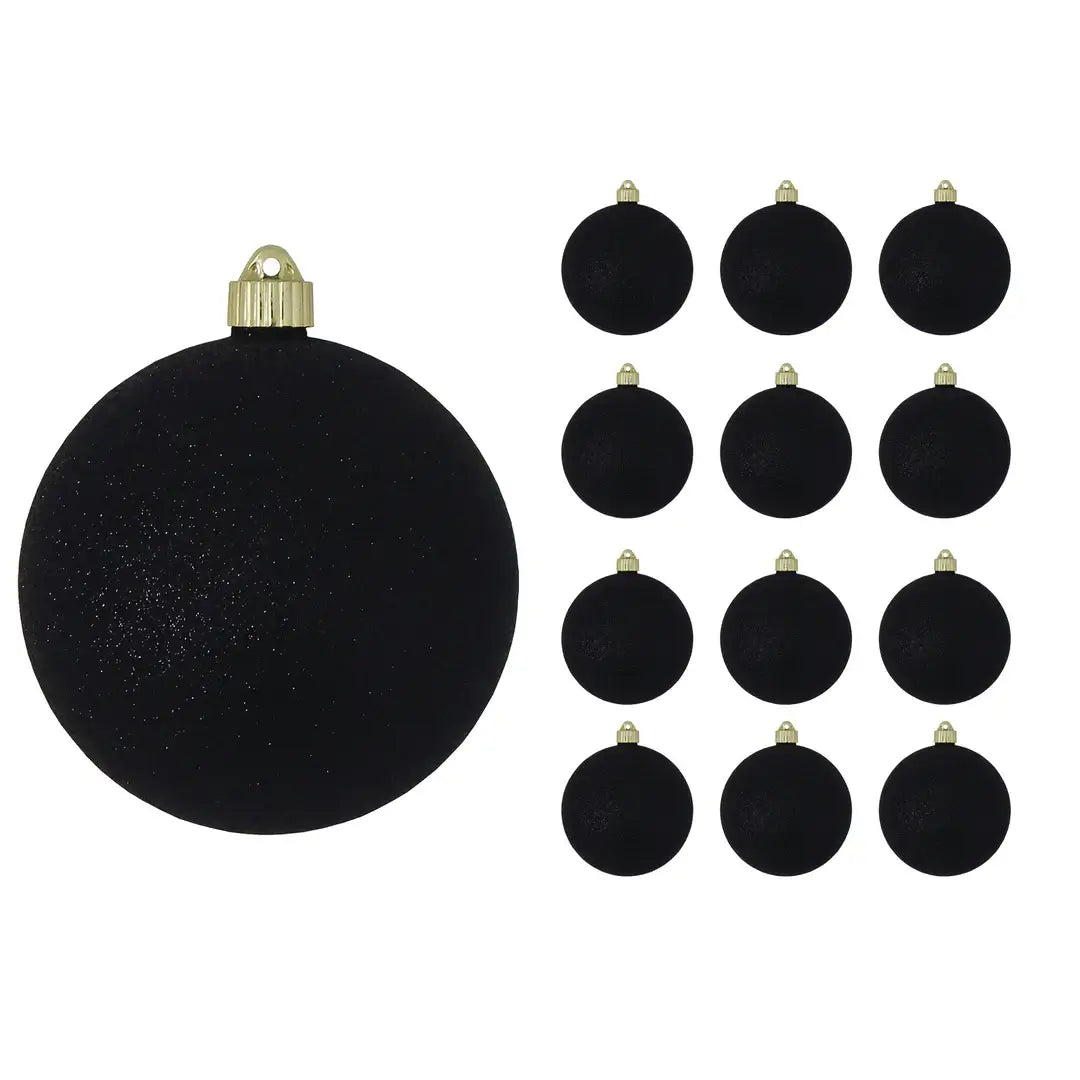 6" (150mm) Large Commercial Shatterproof Ball Ornaments, 1/Box, 12/Case, 12 Pieces