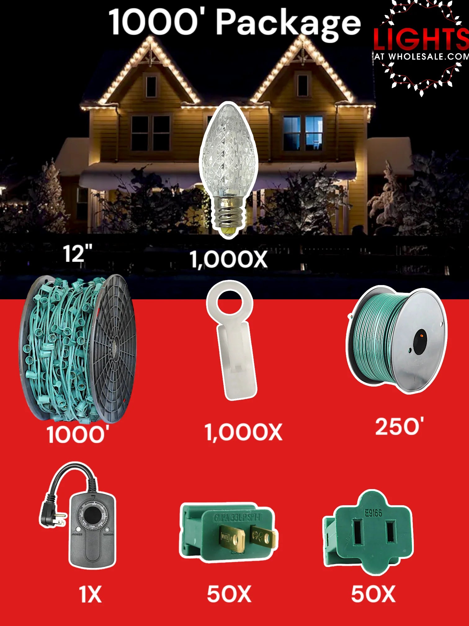 C7 1000 foot Christmas Light Pro Package source configuration 04
