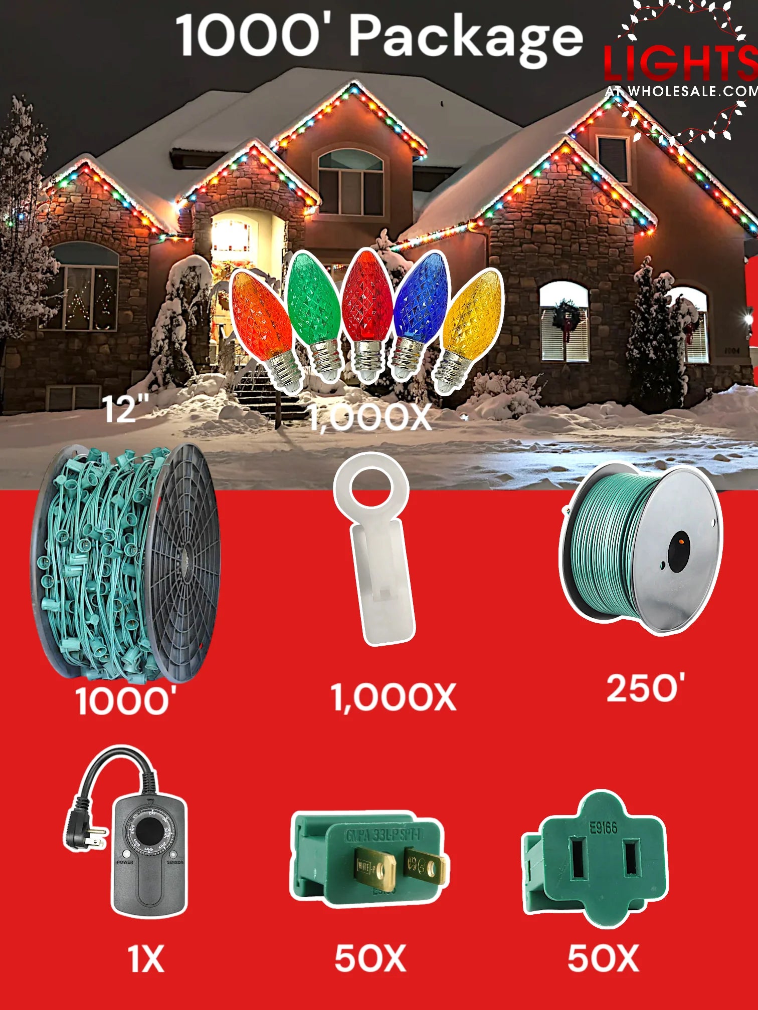 C7 1000 foot Christmas Light Pro Package source configuration 05