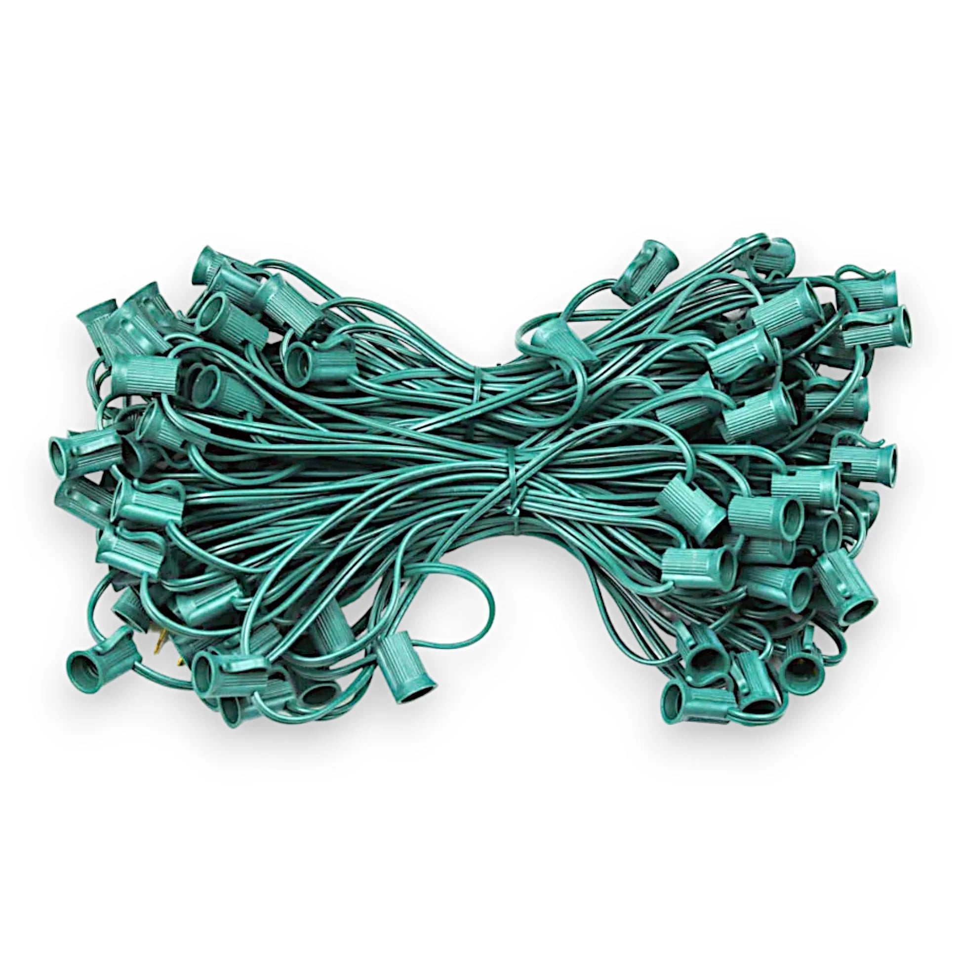C7 100 foot 12 inch spacing green socket wire stringer