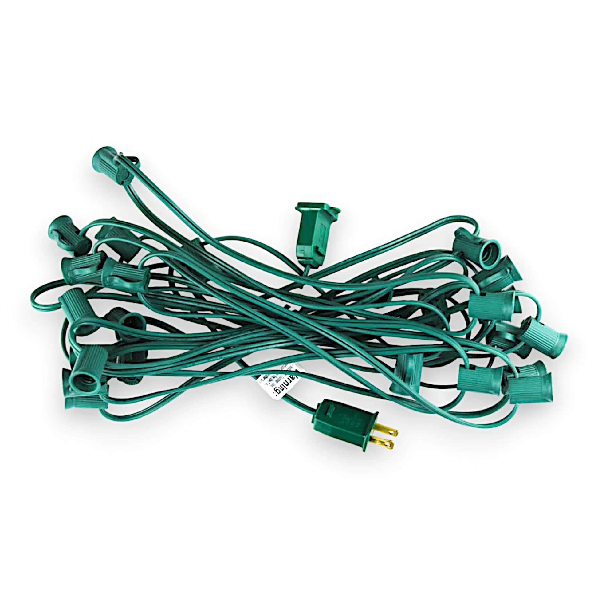C7 25 foot 12 inch spacing green socket wire stringer