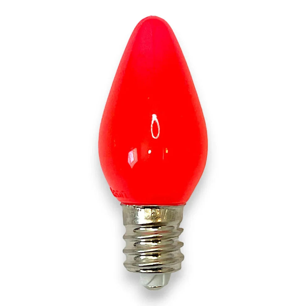 Minleon C7 opaque pink LED Christmas light bulb