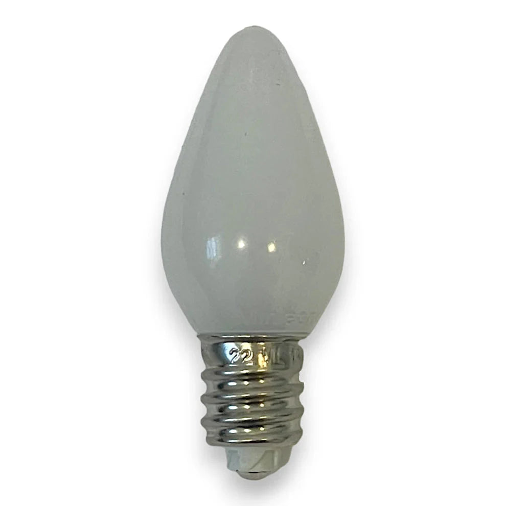 Minleon C7 opaque pure white LED Christmas light bulb