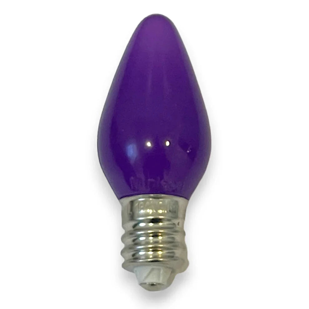 Minleon C7 opaque purple LED Christmas light bulb