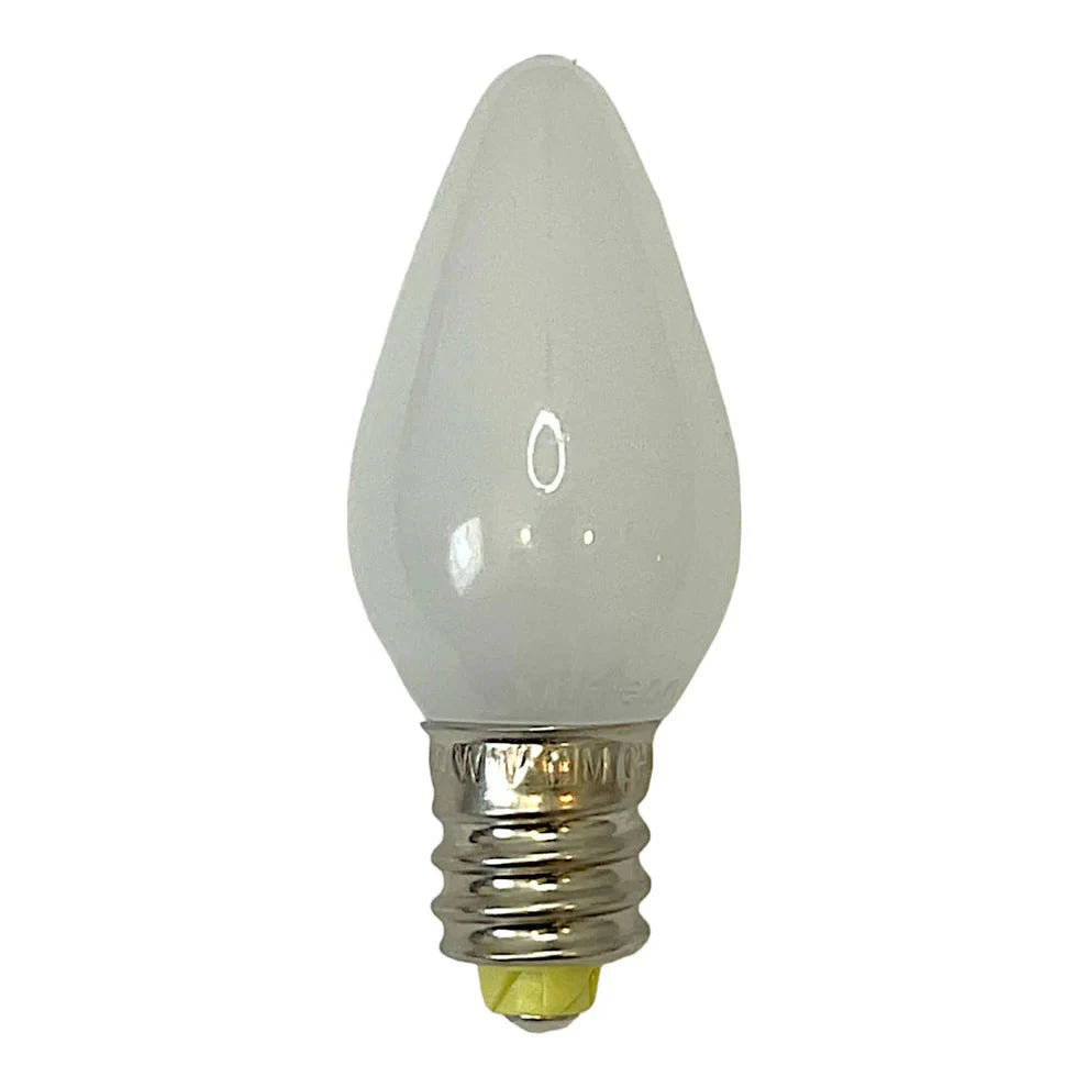 Minleon C7 opaque warm white LED Christmas light bulb