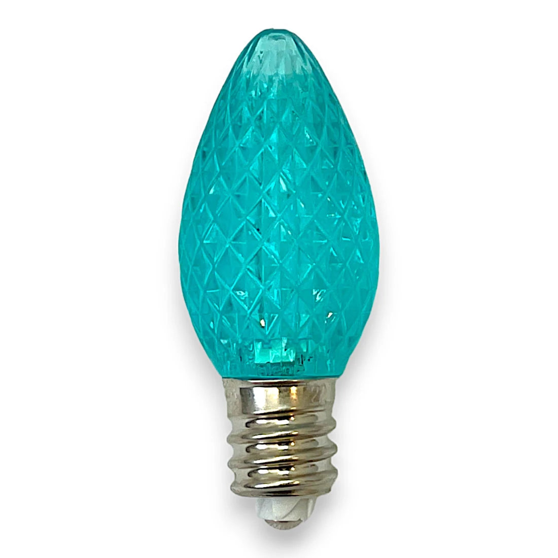 Minleon C7 teal LED Christmas light bulb