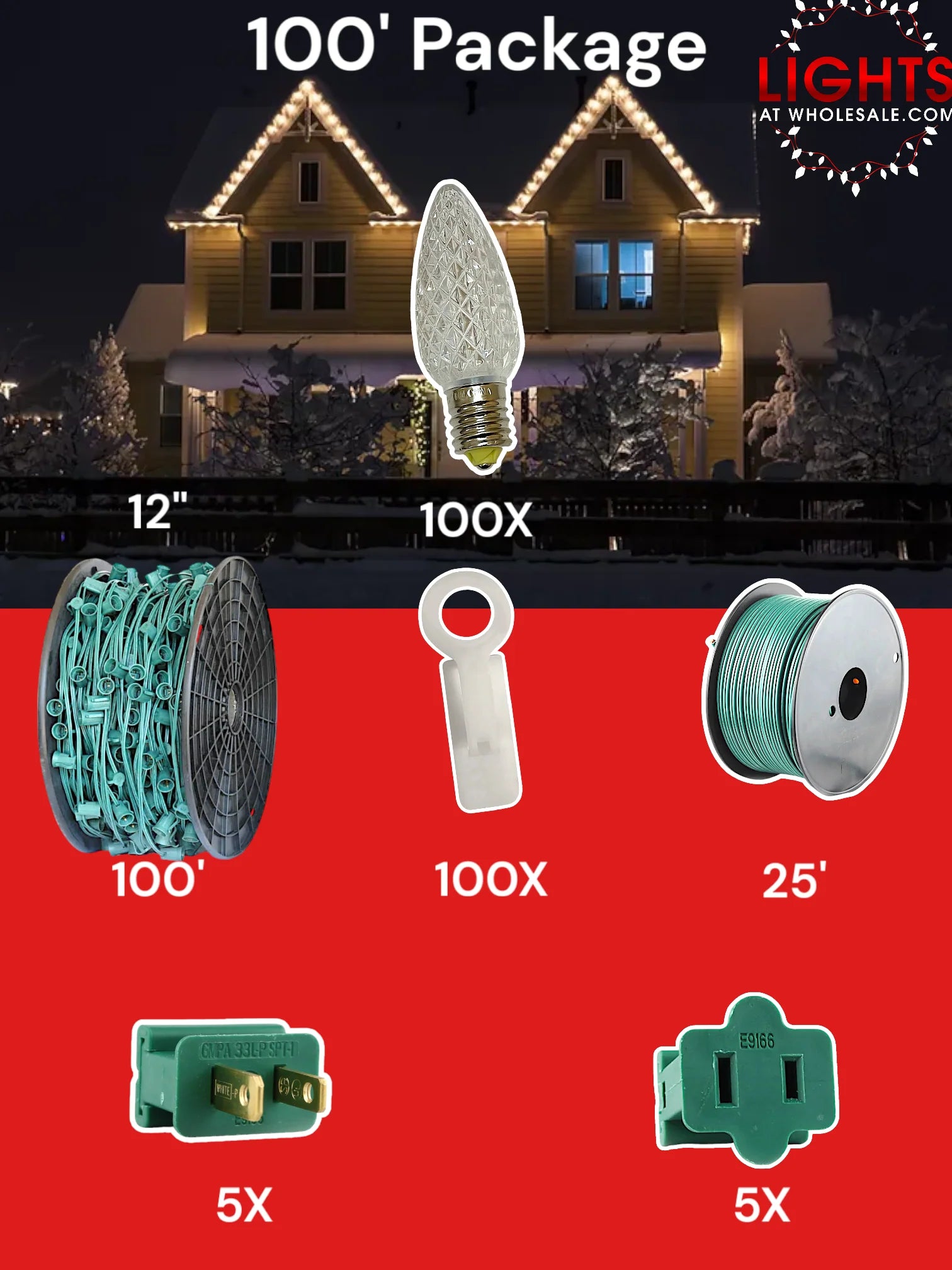 C9 100 and 125 foot Christmas Light Pro Package source configuration 10