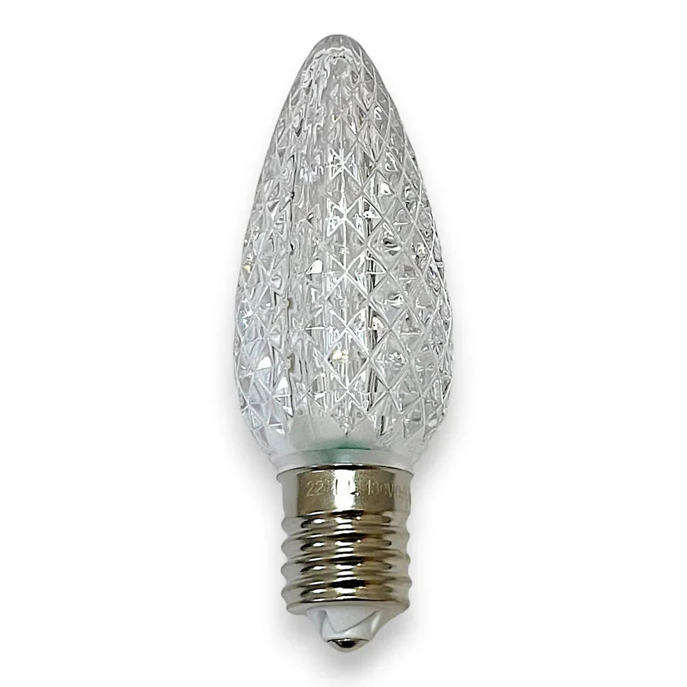 C9 Minleon pure white twinkle LED bulb alternate