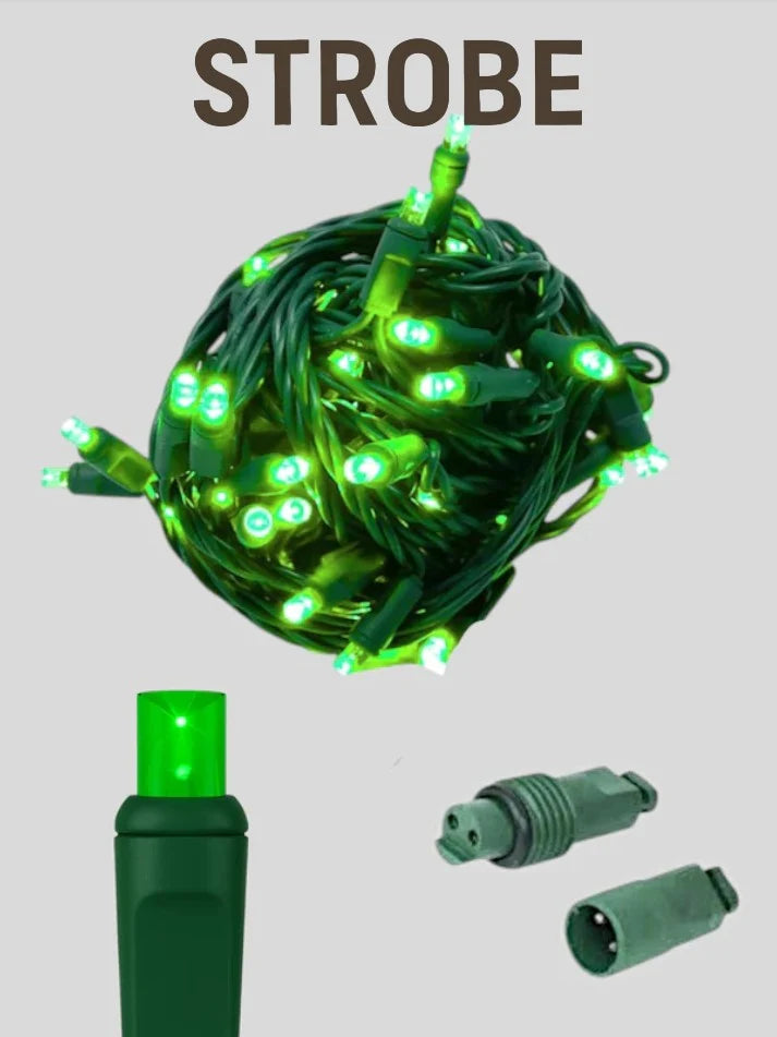 Coaxial water-tight 50L 6 inch spacing strobe mini Christmas lights