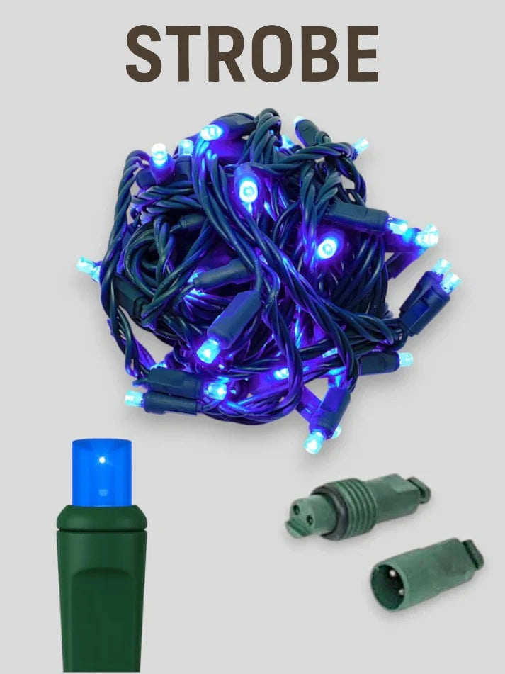 Coaxial water-tight 70L 4 inch spacing strobe mini Christmas lights