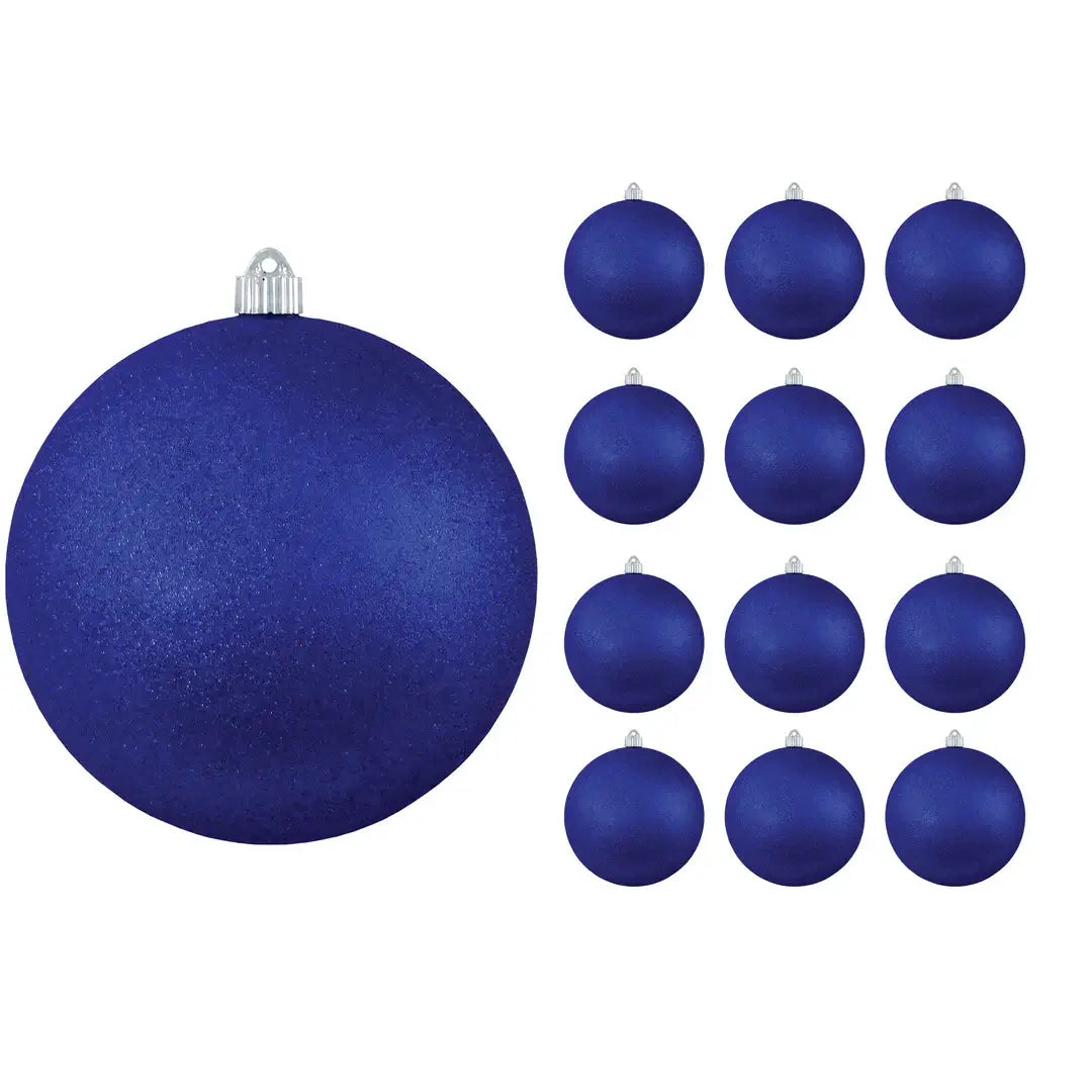 6" (150mm) Large Commercial Shatterproof Ball Ornaments, 1/Box, 12/Case, 12 Pieces