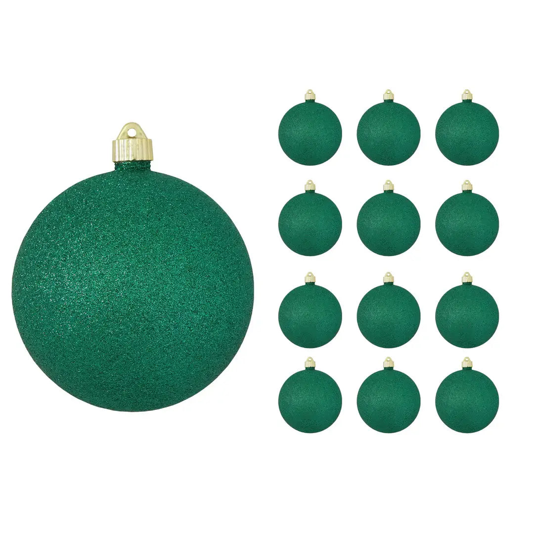 6" (150mm) Large Commercial Shatterproof Ball Ornaments, 1/Box, 12/Case, 12 Pieces