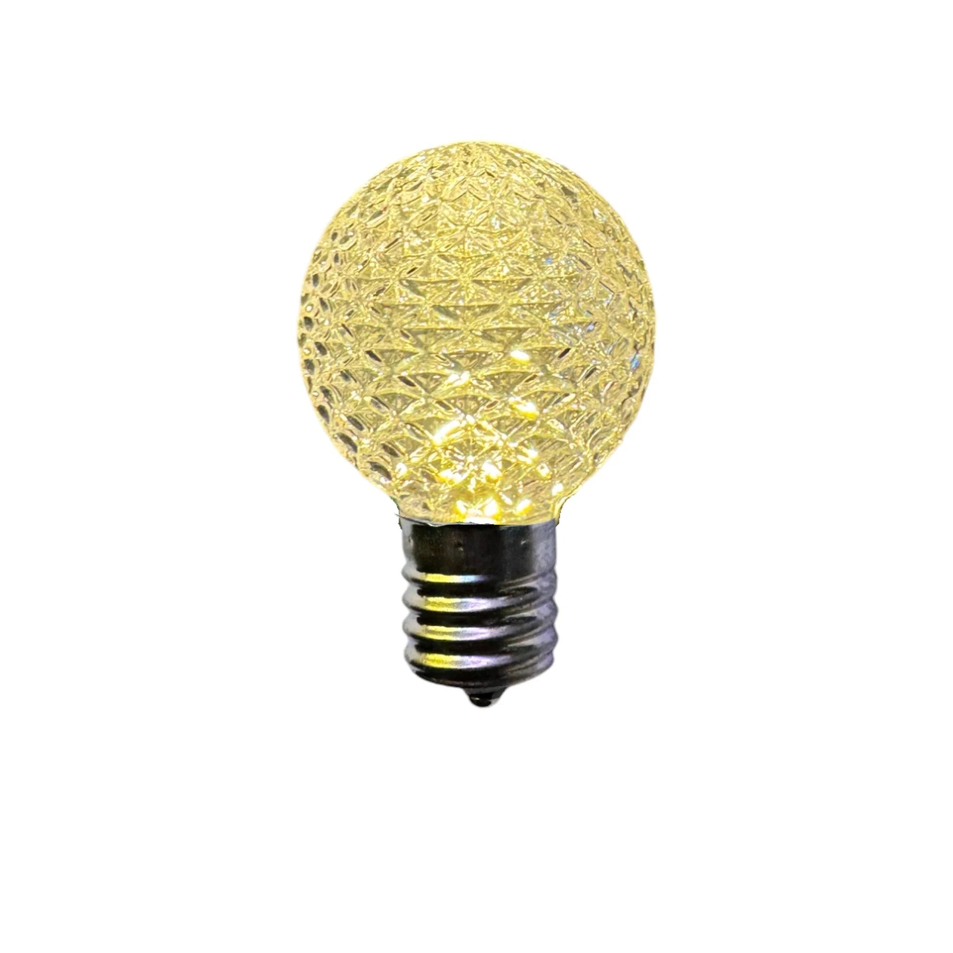 G40 Faceted SMD LED Patio Bulb E17 warm white