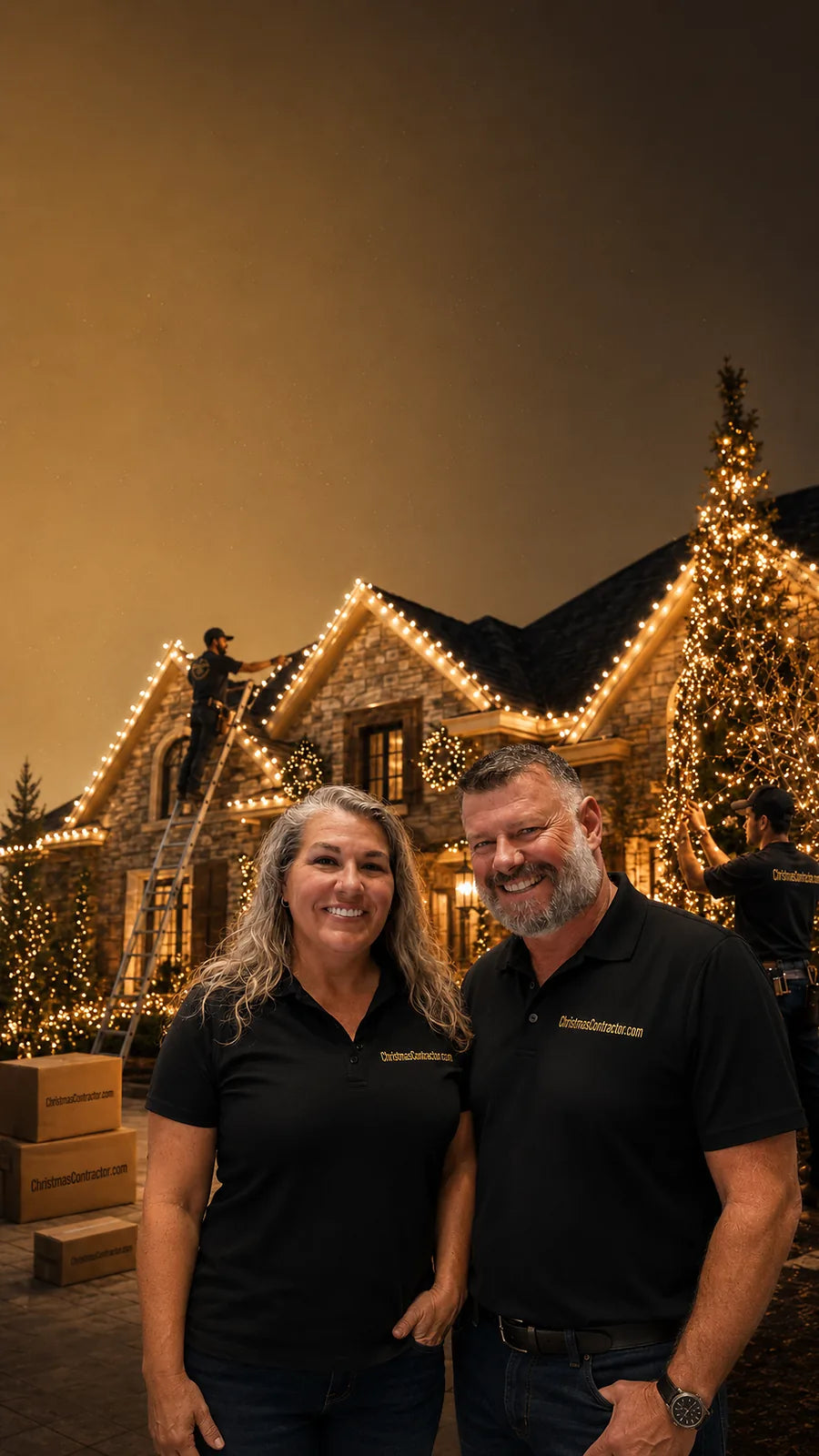 Christmas light installation professional that offer the best Holiday lighting supplies online.  