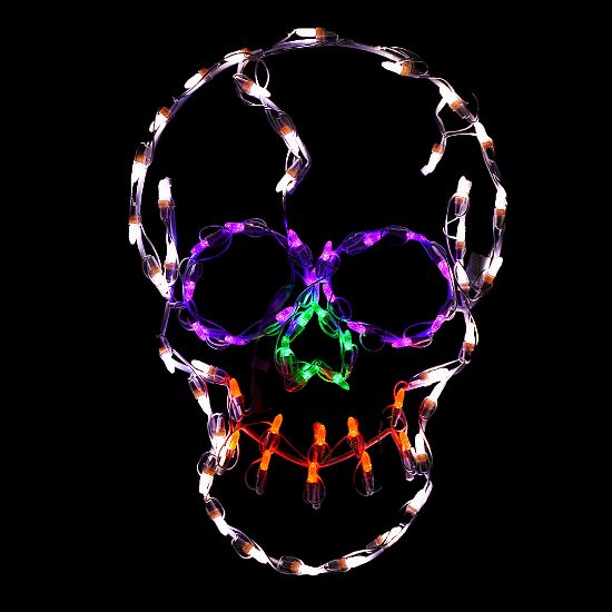 Holidynamics Halloween LED Small Skull — 24-Inch