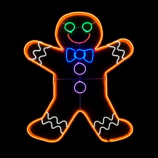 Holidynamics LiteLines Gingerbread Boy — 53-inch LED Display