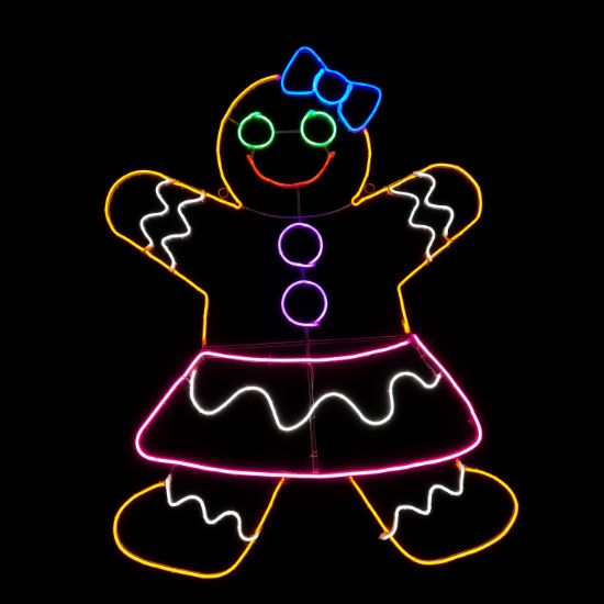 Holidynamics LiteLines Gingerbread Girl — 53-inch LED Display