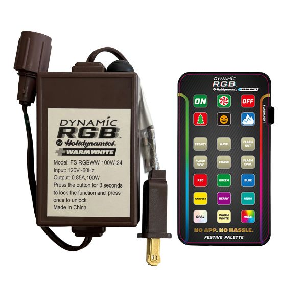 Dynamic RGBWW 100 watt controller with remote