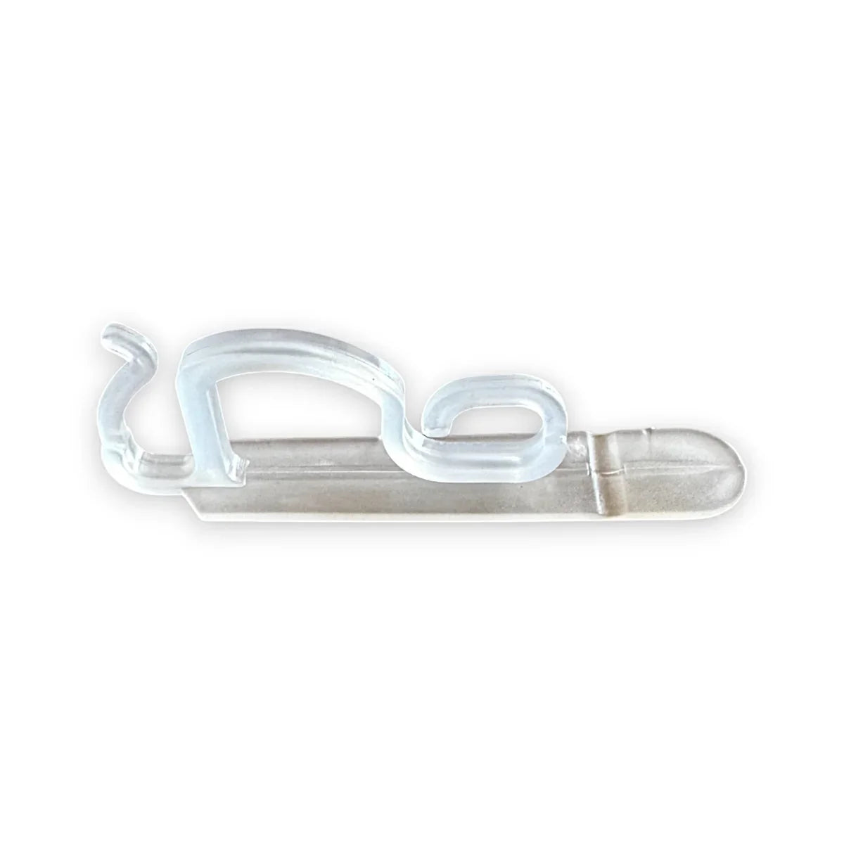 Clear icicle light shingle and gutter clip for professional Christmas light installation
