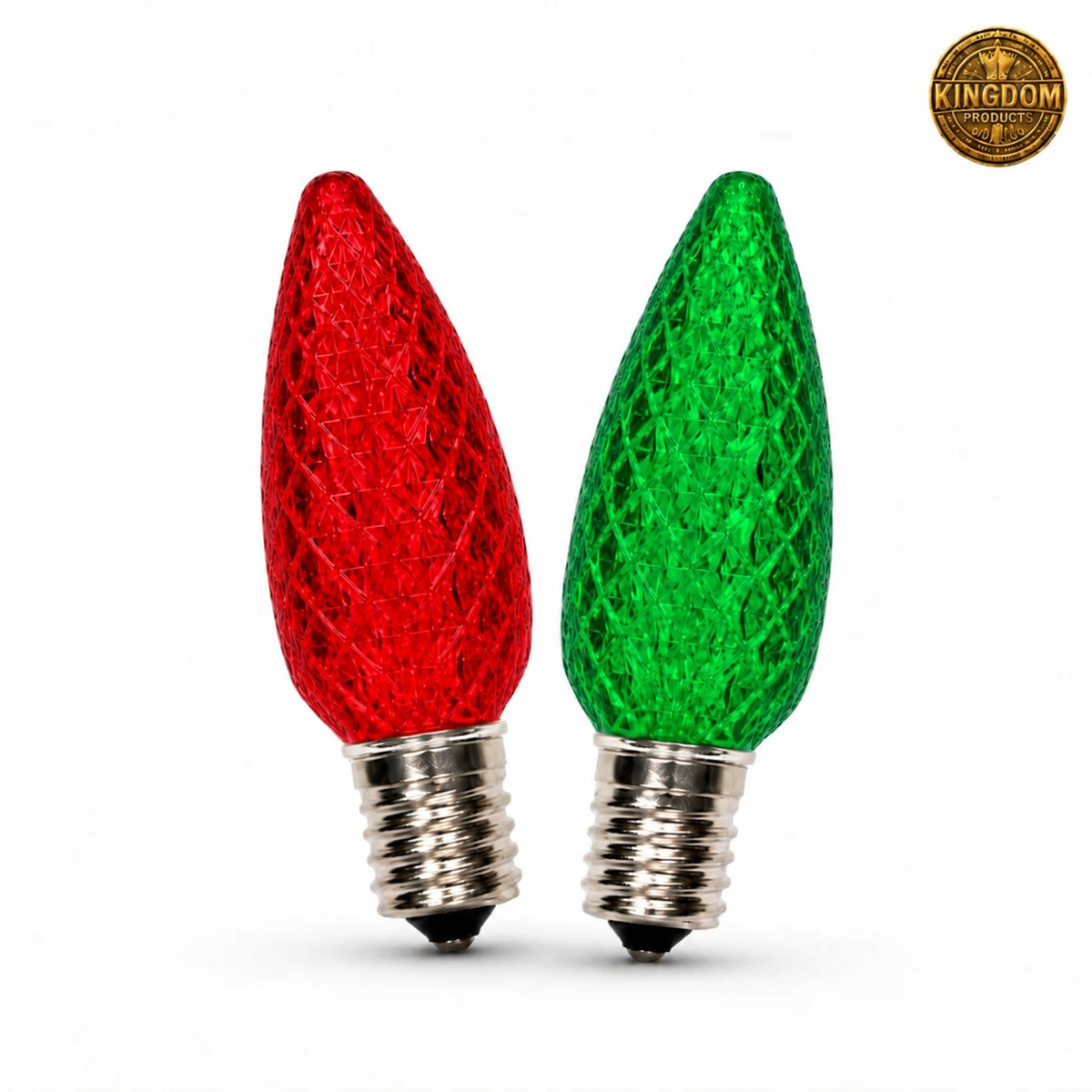 Kingdom C9 red and green bulbs