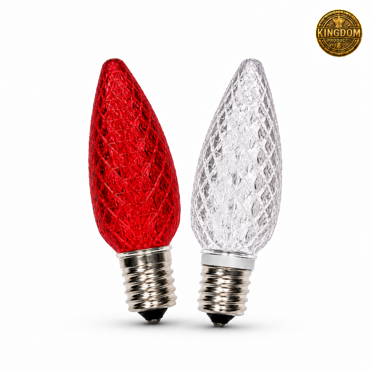 Kingdom C9 red and Pure White bulb mix